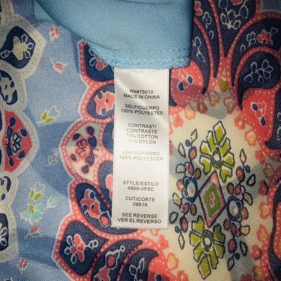 Strapless Dress Size XL City Triangles - Picture 4 of 8